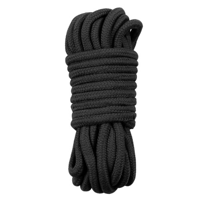 Lina do wiązania Shibari 10 m Bawełniana Czarna 8 mm - 1 2