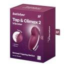 Wibrator nakładany Satisfyer Tap & Climax 2 z funkcją stukania, długość 11 cm, czerwony - 1