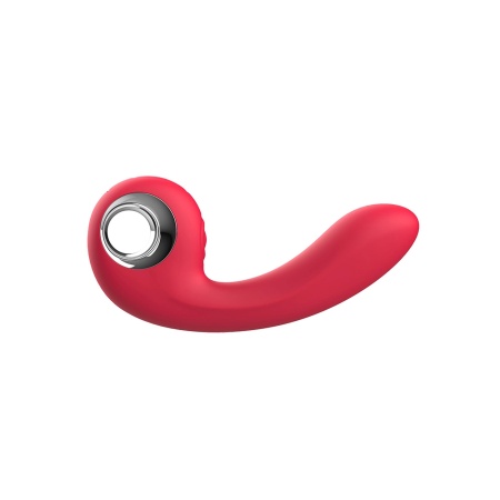 Wibrator do punktu G Sharpy — zagięty stymulator silikonowy z funkcją tapowania, IPX6, 17,8 cm - 3