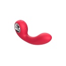 Wibrator do punktu G Sharpy — zagięty stymulator silikonowy z funkcją tapowania, IPX6, 17,8 cm - 5