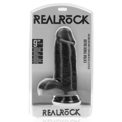 Extra Thick Straight with Balls 23 cm - Black - 1 2