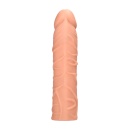 Penis Sheath RealRock z Skin TPE, teksturowana powłoka, 17 cm - 3