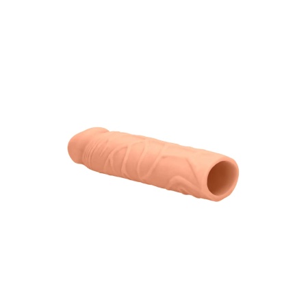 Penis Sheath RealRock z Skin TPE, teksturowana powłoka, 17 cm - 5