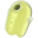 Stymulator łechtaczkowy Satisfyer Glowing Ghost Yellow - bezdotykowa stymulacja Air Pulse i wibracje, 8,2 cm, IPX7 - 1