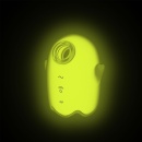 Stymulator łechtaczkowy Satisfyer Glowing Ghost Yellow - bezdotykowa stymulacja Air Pulse i wibracje, 8,2 cm, IPX7 - 5