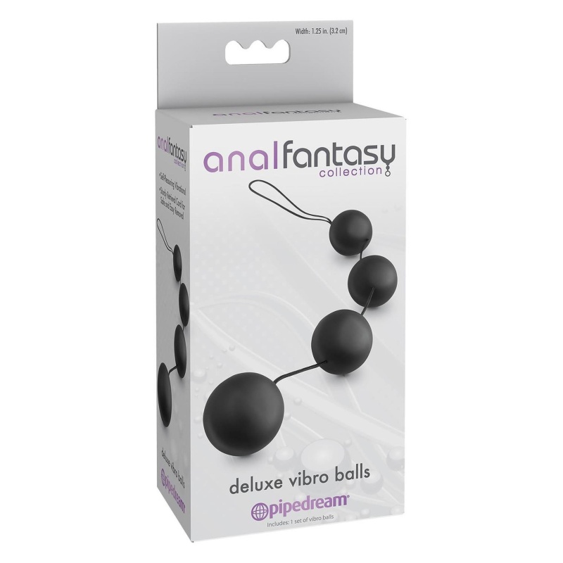 ANAL FANTASY COLLECTION DELUXE VIBRO BALLS BLACK - 2