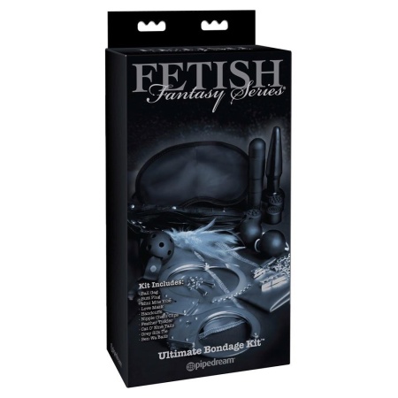 Zestaw bondage Ultimate Bondage Kit – 10-częściowy, regulowany, z miniwibratem - 1