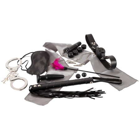Zestaw bondage Ultimate Bondage Kit – 10-częściowy, regulowany, z miniwibratem - 2