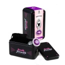 PURPLE JEWELLED METAL BUTT PLUG M - 1