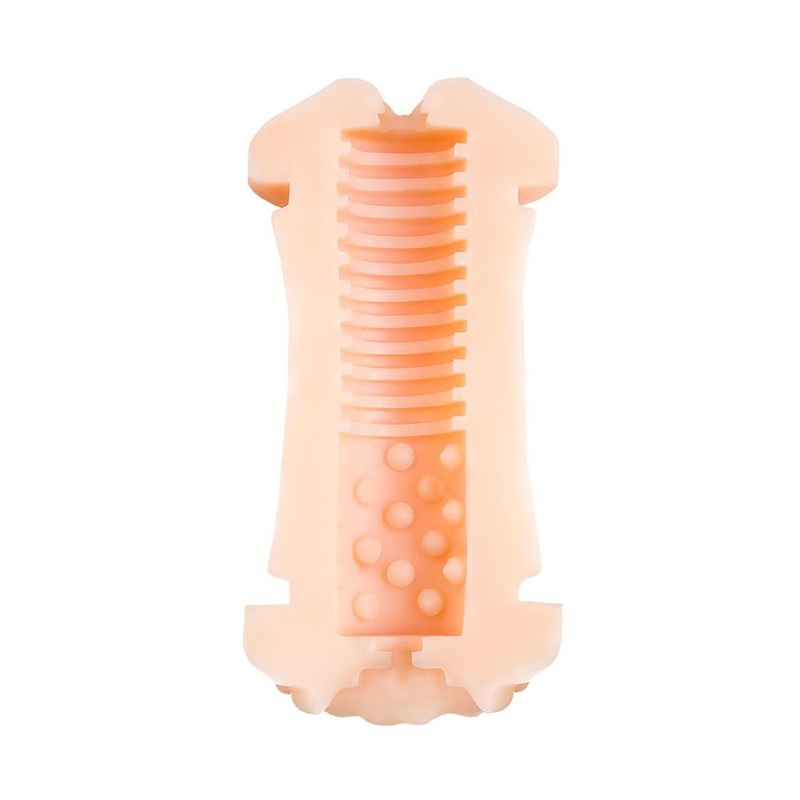 Masturbator Dwustronny Nadin TPR Dwukanałowy 14,5 cm - 11
