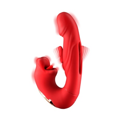 Wibrator króliczek Kissy 3-in-1 - potrójna stymulacja, 7 trybów, 17,6 cm - 1