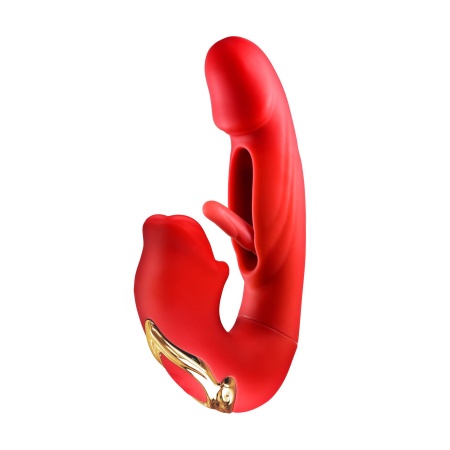 Wibrator króliczek Kissy 3-in-1 - potrójna stymulacja, 7 trybów, 17,6 cm - 4