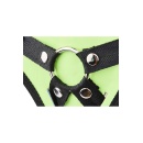 Uprząż strap-on Radiant Glow in the Dark Green z regulacją obwodu bioder i ud oraz wymiennymi pierścieniami O-ring - 5