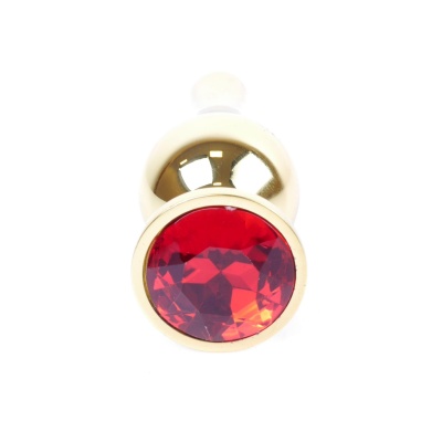 MyLove Toys - Jewellery Gold BUTT PLUG- Red - 1
