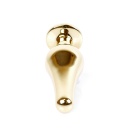 Biżuteria analna Jewellery Gold Butt Plug Red - stal nierdzewna, anatomiczny kształt z podstawą, długość 9,5 cm, średnica 3 cm - 3