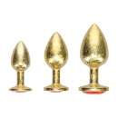 Milan Collection - Metal Anal Plug Set - Gold - 3
