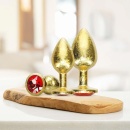 Milan Collection - Metal Anal Plug Set - Gold - 6