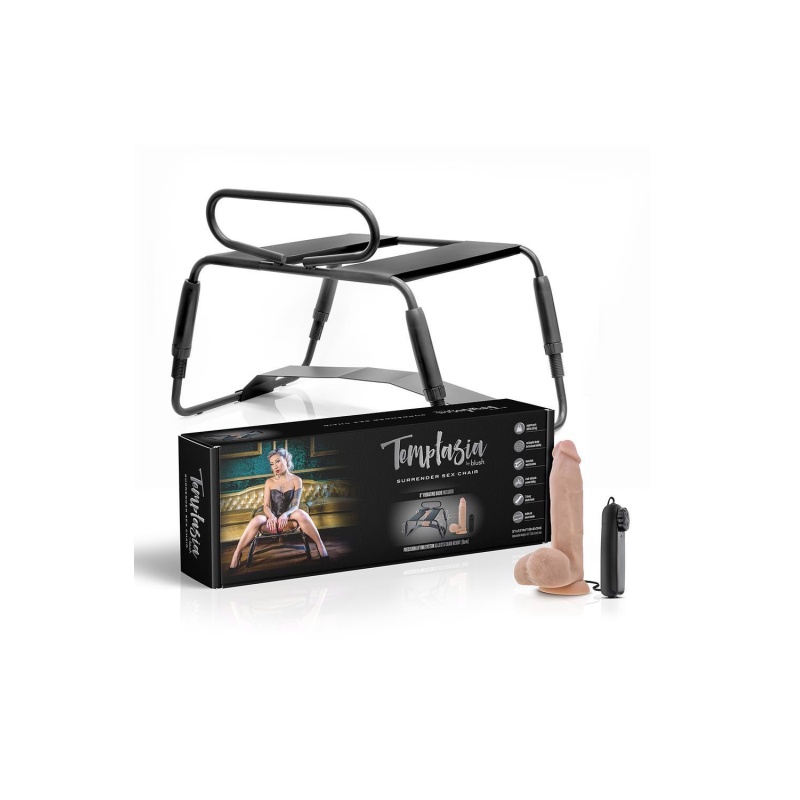 Fotel erotyczny Temptasia Surrender z regulacją wysokości 28-34 cm, pasami elastycznymi do 136 kg i długością 61 cm - 1