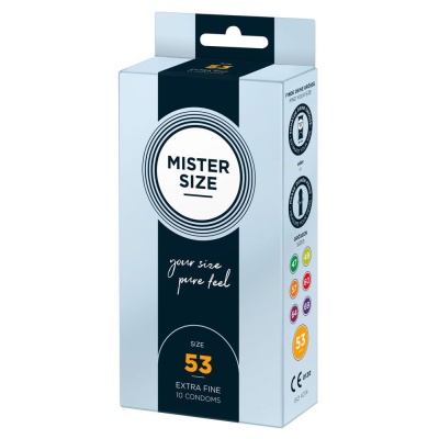 Mister Size 53mm pack of 10 - 1 2