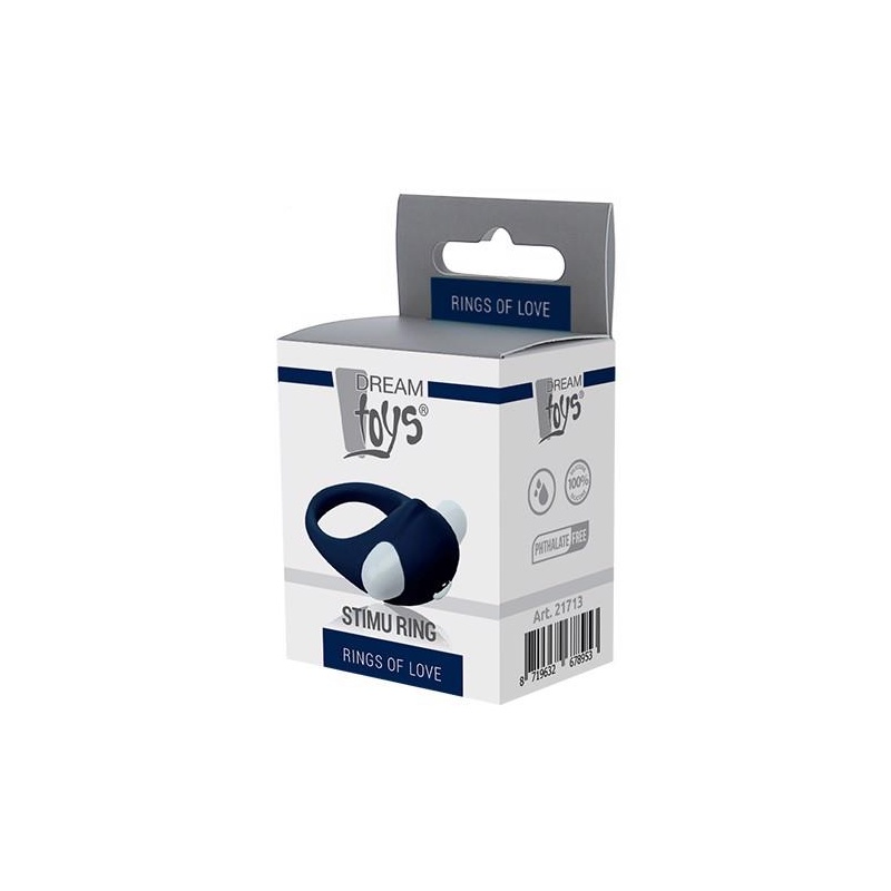 RINGS OF LOVE STIMU RING BLUE - 1