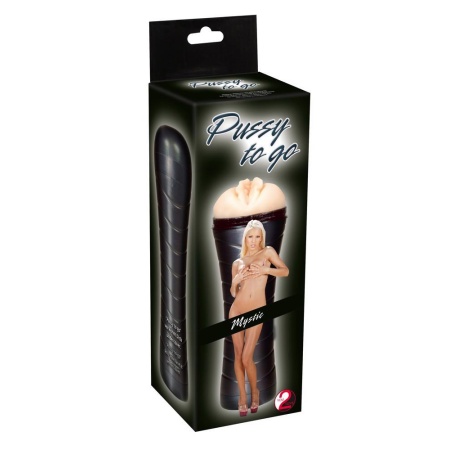 Pussy to Go — Masturbator w dyskretnej puszce, TPR, zawór przeciwpróżniowy, 27 cm - 1