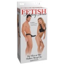 Hollow Strap-On FFSFHOH — penetrator z pustym kanałem z PVC, 18 cm, pas regulowany do 132 cm - 1
