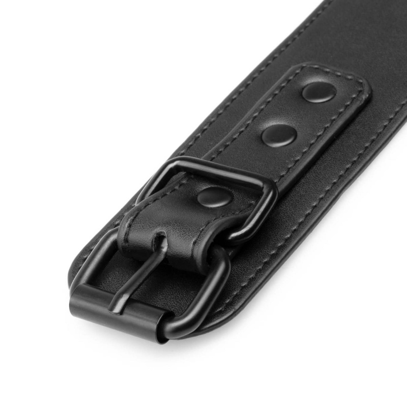 Bedroom Fantasies - Faux Leather Ankle Cuffs Black - 8