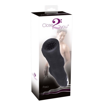Masturbator Paso Nero – 3 silniki, 7 trybów wibracji, długość 24,5 cm - 1