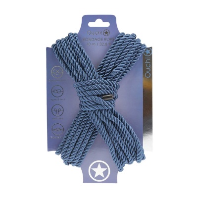 Polyester Bondage Rope - 32.8 ft / 10 m - Navy Blue - 1