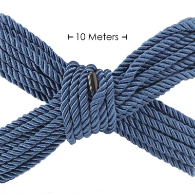 Polyester Bondage Rope - 32.8 ft / 10 m - Navy Blue - 1 2