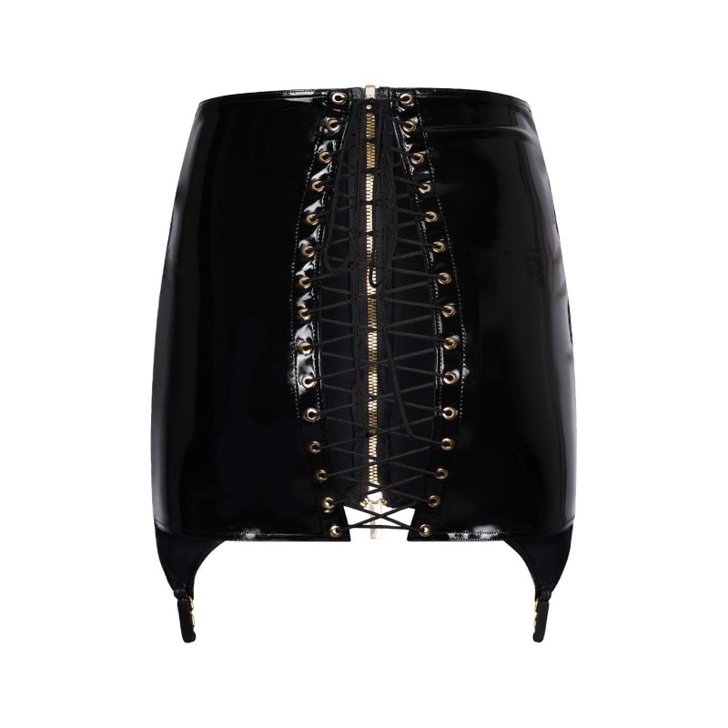 GUILTY PLEASURE SHADOW SHINE SKIRT BLACK, S - 4