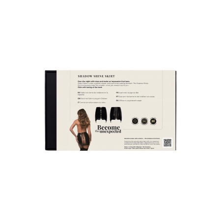 GUILTY PLEASURE SHADOW SHINE SKIRT BLACK, S - 5