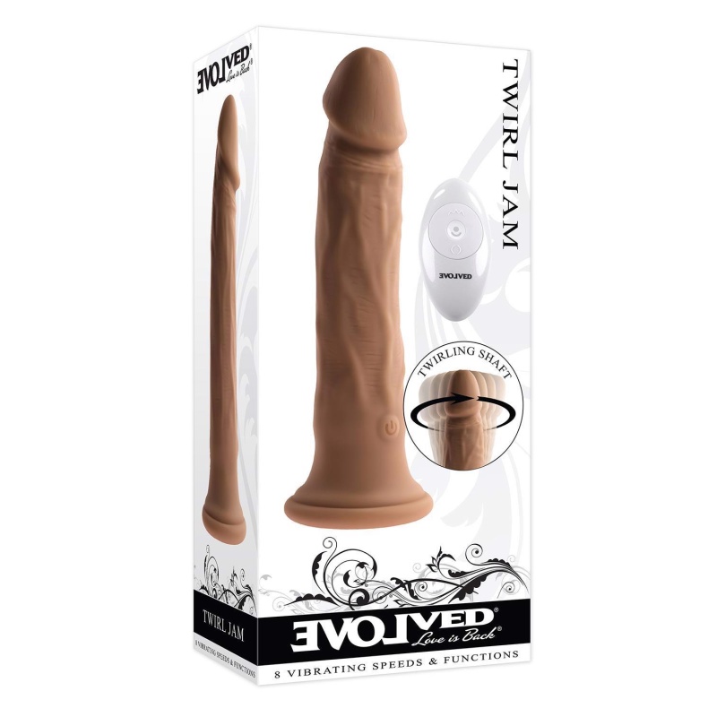 EVOLVED TWIRL JAM 9.25 INCH DARK FLESH - 1