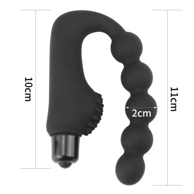Wibrujące kulki analowe Power Beads 11,4 cm czarne - 1 2
