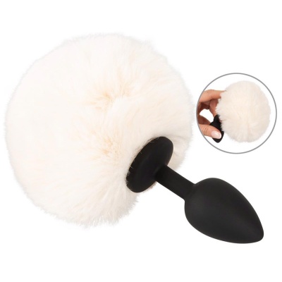 Fluffy Tail White S - 1 2