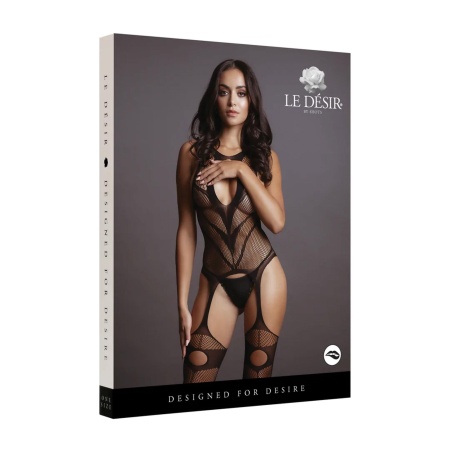 Suspender Bodystocking - One Size - 2