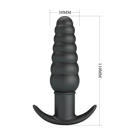 Wibrator analny Aeolis 110 mm, silikonowy, 10 trybów wibracji - 7