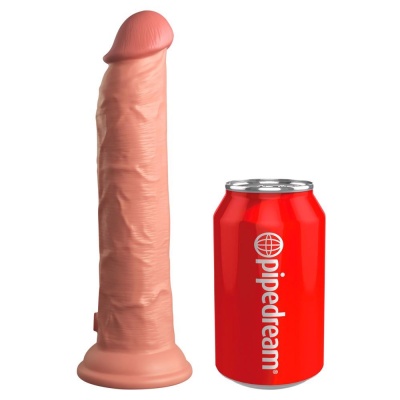 Dildo realistyczne KCE 9 Dual Density Cock Light – silikon dwugęstościowy z przyssawką, 24,8 cm - 1 2