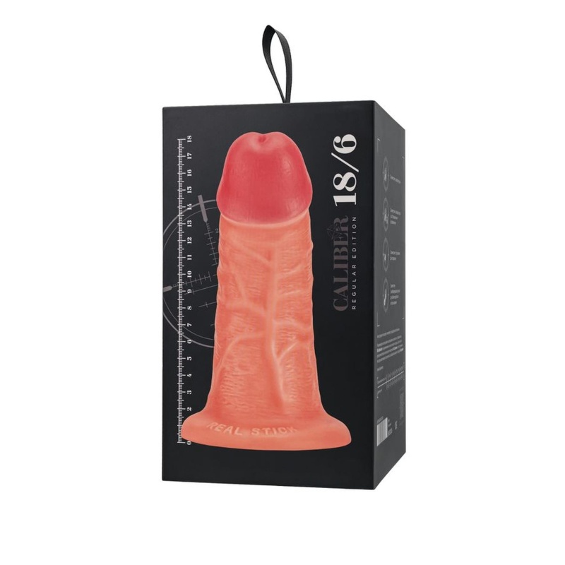 Dildo realistyczne Caliber 18/6 z przyssawką, długość 18 cm, średnica 6 cm - 11