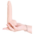 Dildo 8.5 Thrusting Dong RC Vanil - Funkcja Wypychania (7 Prędkości), Silikon Platynowy, 22,8 cm - 5
