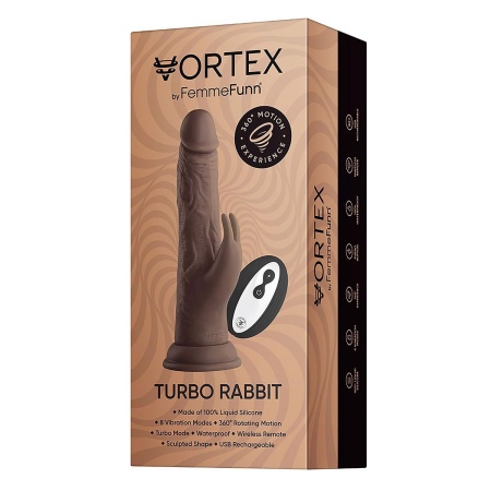 FEMMEFUNN WIRELESS TURBO RABBIT BROWN - 1