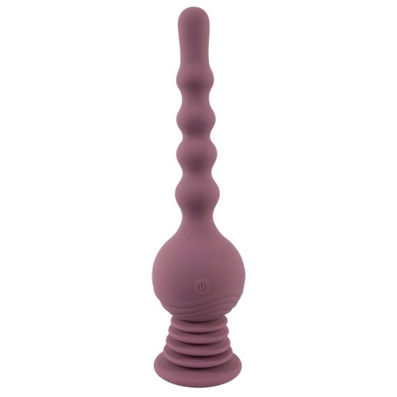 Wibrator analny Turbo Shaker Anal Lover z oscylującą kulą i wałem o falistej fakturze, 27,7 cm - 3