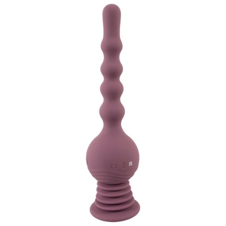 Wibrator analny Turbo Shaker Anal Lover z oscylującą kulą i wałem o falistej fakturze, 27,7 cm - 5