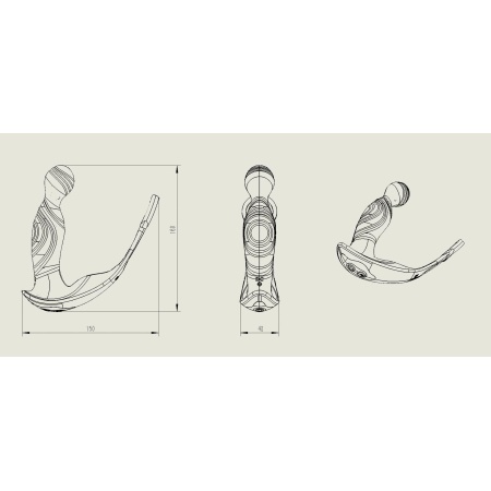 Masażer prostaty z pilotem zdalnego sterowania - ruch falujący 9 poziomów, silikon soft skin, długość 150 mm, szerokość 42 mm - 10