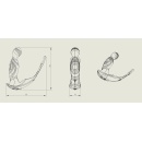 Masażer prostaty z pilotem zdalnego sterowania - ruch falujący 9 poziomów, silikon soft skin, długość 150 mm, szerokość 42 mm - 10