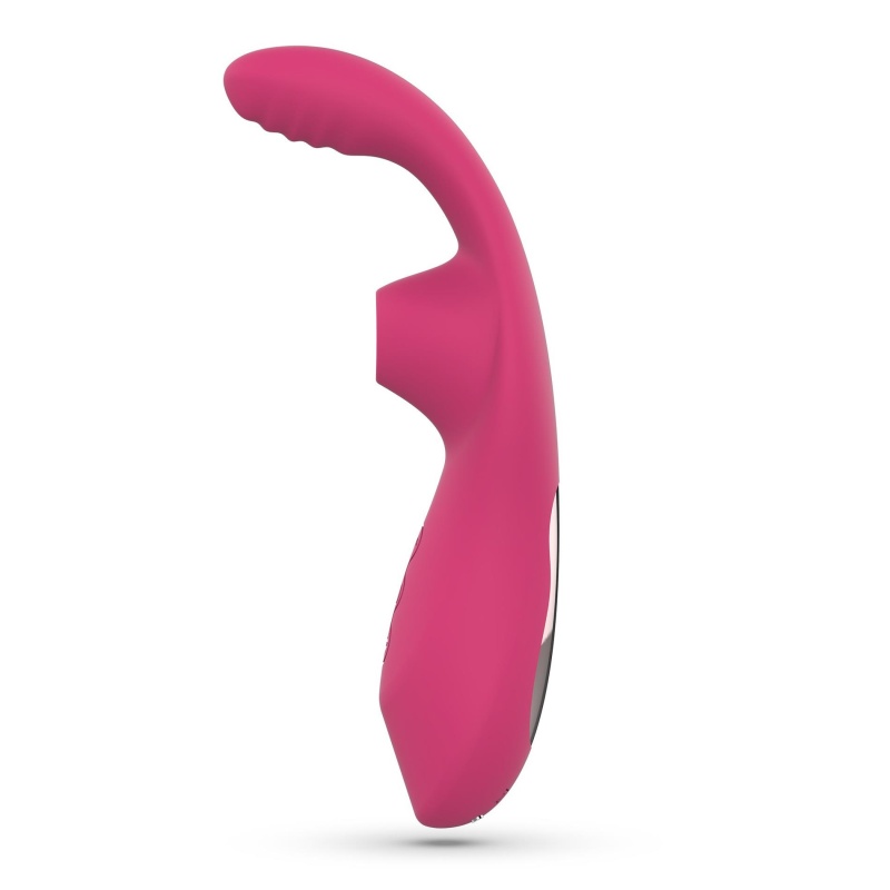 Stymulator łechtaczki Cyrano z ssaniem i wibracją, jasnoróżowy - 4