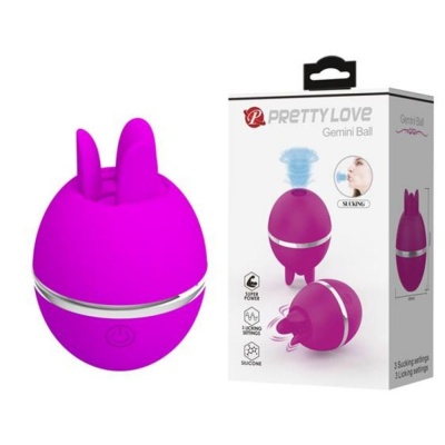 Pretty Love Vibrating Gemini Ball Purple - 1