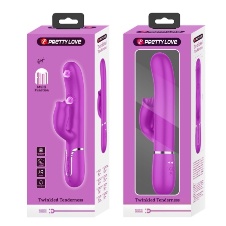 Wibrator króliczek Gigi Purple - 7 trybów thumpingu i 7 trybów lizania - 12