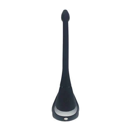 Remote Control Vibrating Silicone Tri O Cockring with Prostate Stimulator - Black - 6