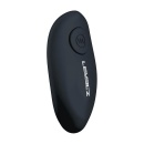 Remote Control Vibrating Silicone Tri O Cockring with Prostate Stimulator - Black - 9